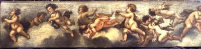 Putti die zich vermaken door Luca Giordano