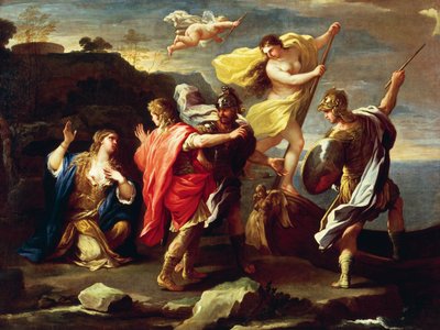 Rinaldo en Armida door Luca Giordano