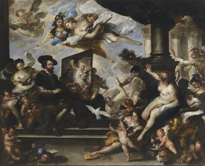 Rubens schildert de Allegorie van de Vrede door Luca Giordano