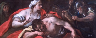 Simson en Delila, c.1696 door Luca Giordano