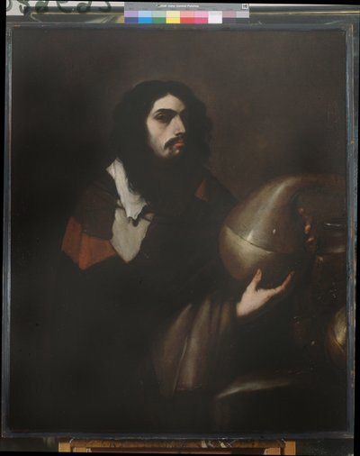 Zelfportret als chemicus of alchemist door Luca Giordano