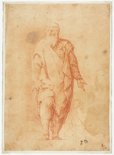 Staande man met baard door Luca Giordano