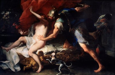 Tarquinius en Lucretia door Luca Giordano