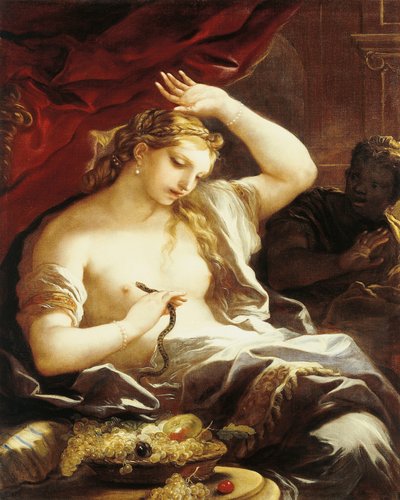 De dood van Cleopatra door Luca Giordano