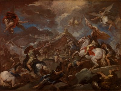 De ontdekking van het lichaam van Holofernes door Luca Giordano