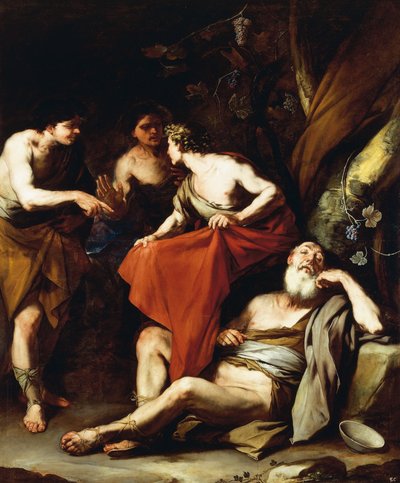 De dronkenschap van Noach, door Luca Giordano door Luca Giordano