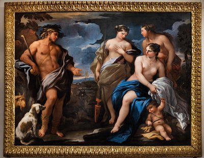Het oordeel van Paris door Luca Giordano