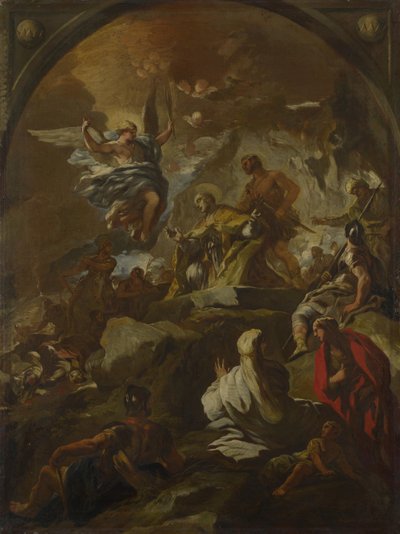 Het martelaarschap van Sint Januarius door Luca Giordano