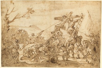 De kruisoprichting door Luca Giordano
