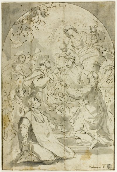 Visioen van Sint Dominicus door Luca Giordano