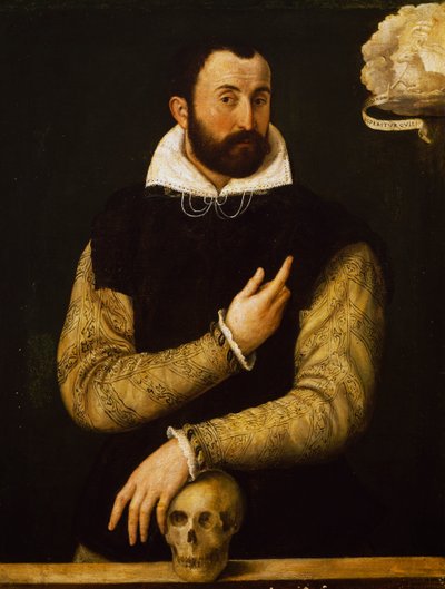 Portret van Girolamo Rossi door Luca Longhi