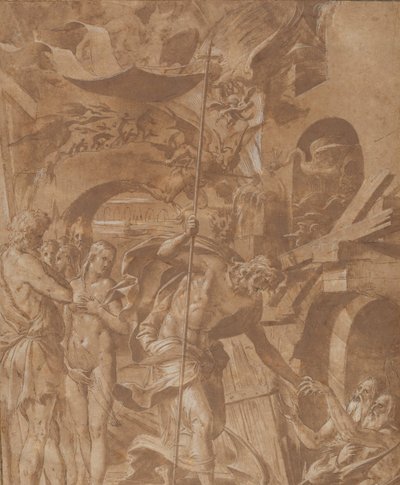 Christus in het Voorgeborchte door Luca Penni