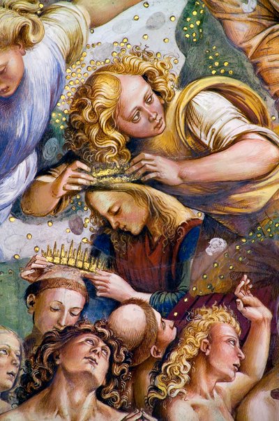 Uitverkorenen, uit Laatste Oordeel fresco cyclus door Luca Signorelli