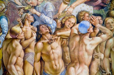 Uitverkorenen, uit Laatste Oordeel fresco cyclus door Luca Signorelli