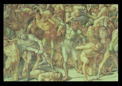 De hel, uit het Laatste Oordeel (detail) door Luca Signorelli