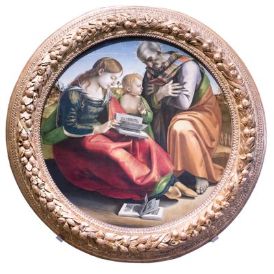 Heilige familie door Luca Signorelli
