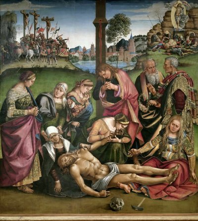 Rouw over de Dode Christus door Luca Signorelli