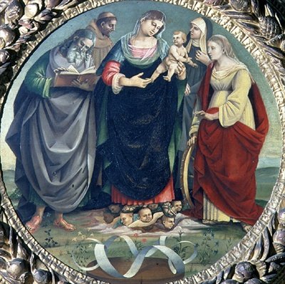 Sacra Conversazione door Luca Signorelli