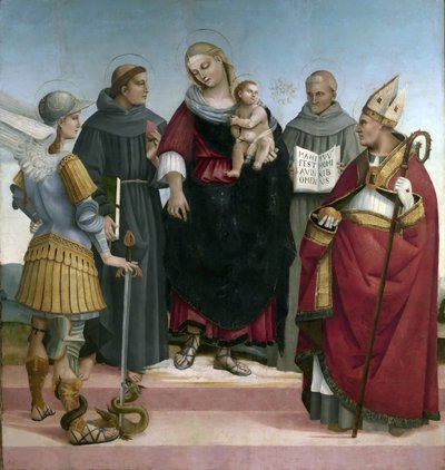 Sacra conversazione, ca 1510-1515 door Luca Signorelli