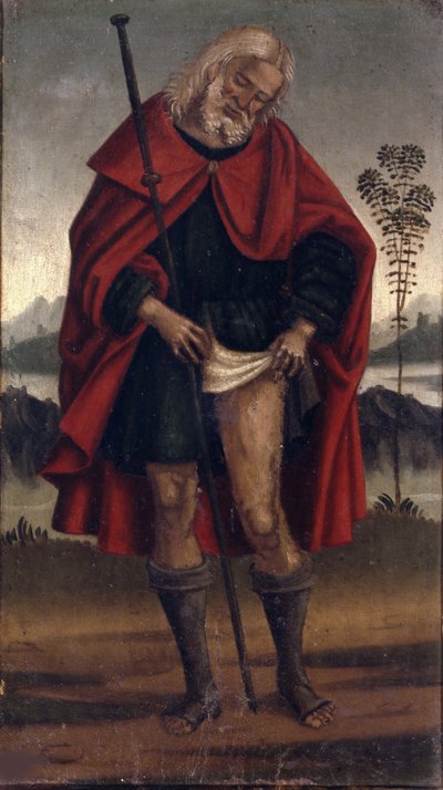 Sint Rochus, ca. 1515-1520 door Luca Signorelli