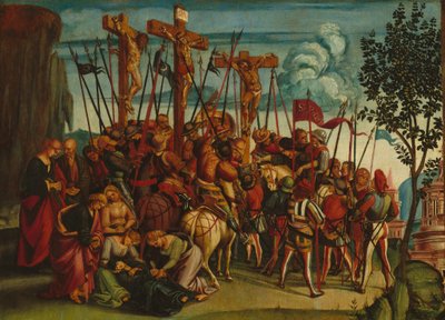 De kruisiging, ca. 1504-1505 door Luca Signorelli