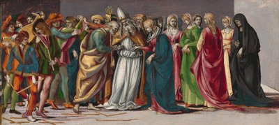 Het huwelijk van de Maagd, ca. 1490-1491 door Luca Signorelli