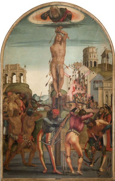 Het martelaarschap van Sint Sebastiaan, ca. 1498 door Luca Signorelli
