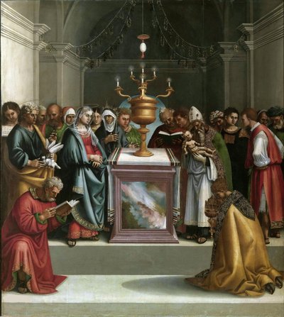De presentatie in de tempel, ca. 1521 door Luca Signorelli