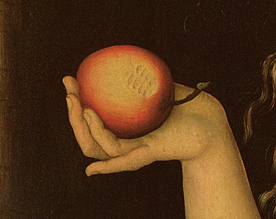 Eva, 1528 (detail) door Lucas Cranach the Elder