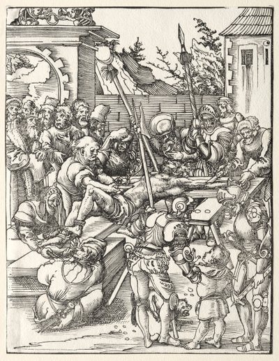 Martelaarschap van St. Bartholomeus door Lucas Cranach
