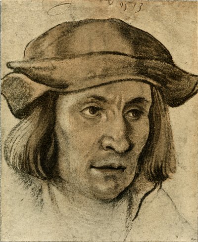 Portret van een man door Lucas Cranach the Elder