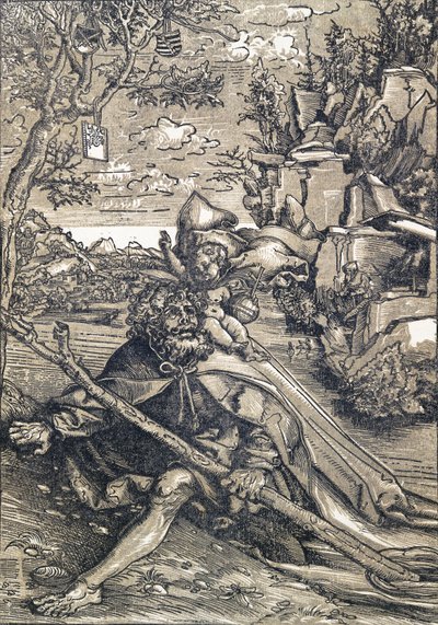 Sint Christoffel, 1506-9 door Lucas Cranach