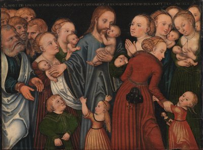 Christus Zegent de Kinderen door Lucas Cranach d.Æ.