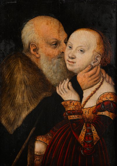 Het ongelijke paar door Lucas Cranach d. Ä.