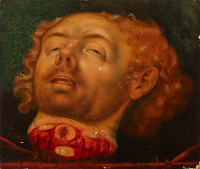 Hoofd van Holofernes of Johannes de Doper (Fragment) door Lucas Cranach d. Ä.