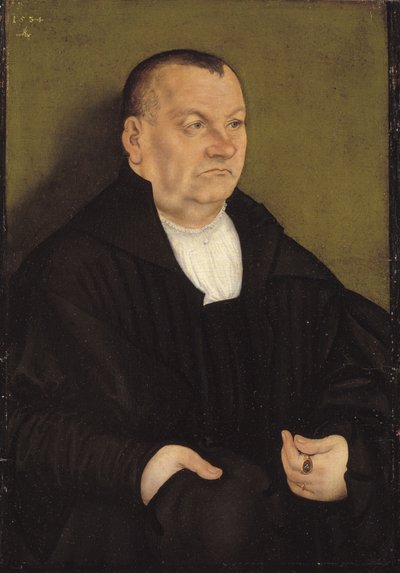 Portret van een man door Lucas Cranach d.Æ.