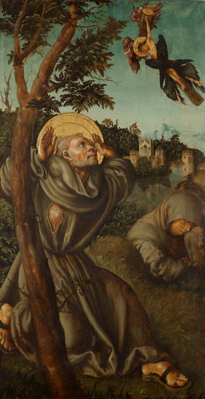 Stigmatisatie van de Heilige Franciscus door Lucas Cranach d. Ä.