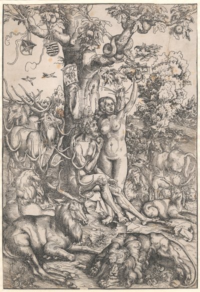 De val van de mens door Lucas Cranach d.Æ.
