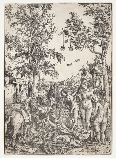 Het oordeel van Paris door Lucas Cranach d.Æ.