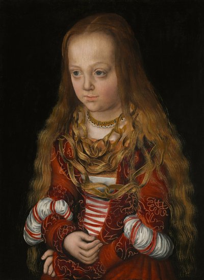 Een Prinses van Saksen door Lucas Cranach the Elder