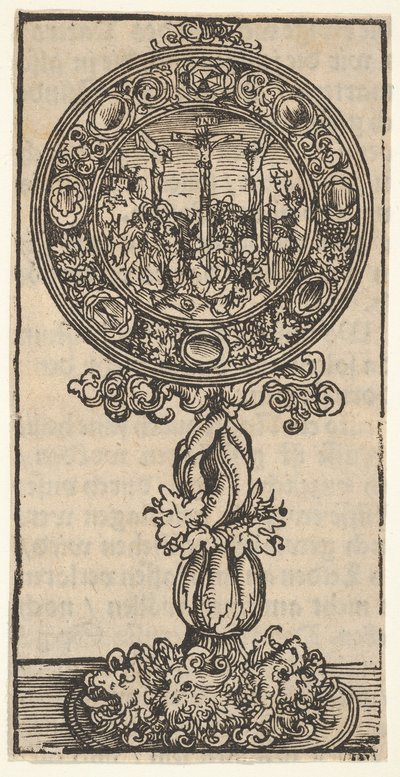 Een Zilververgulde Pacifical met een Kruisiging, uit de Grote Serie van Wittenberg Reliquaries, 1509 door Lucas Cranach the Elder