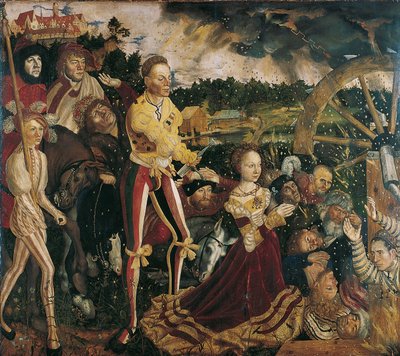 Altaarstuk met het martelaarschap van Sint Catharina, centraal paneel door Lucas Cranach the Elder