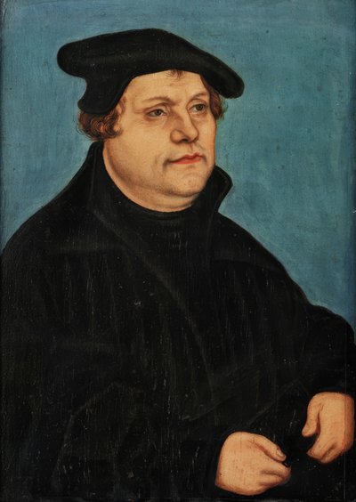 Portret van Martin Luther door Lucas Cranach the Elder