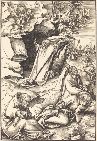 Christus op de Olijfberg door Lucas Cranach the Elder