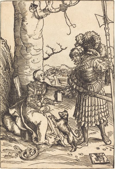 David en Abigail door Lucas Cranach the Elder