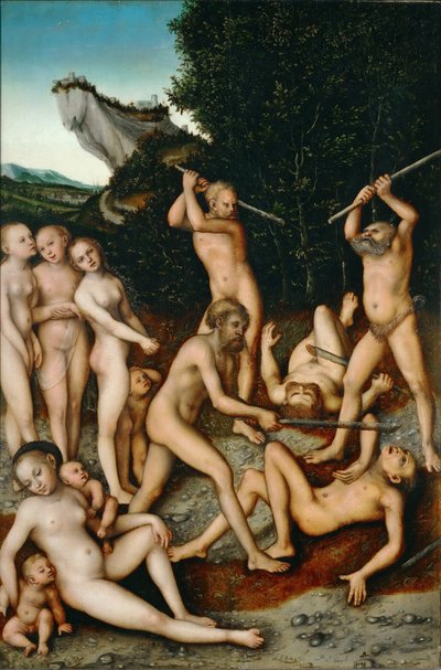 De vruchten van jaloezie (De zilveren eeuw) door Lucas Cranach the Elder