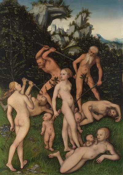 Einde van het zilveren tijdperk (?). Om 1530 door Lucas Cranach the Elder