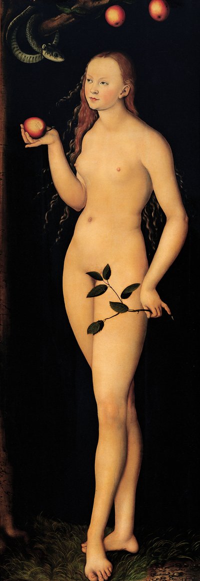 Eva, 1528 door Lucas Cranach the Elder