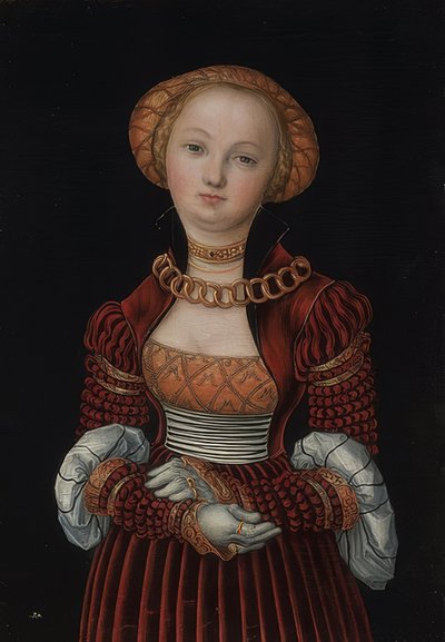 Vrouwenportret door Lucas Cranach the Elder