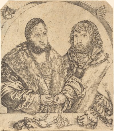 Frederik de Wijze en Johan de Standvastige van Saksen door Lucas Cranach the Elder